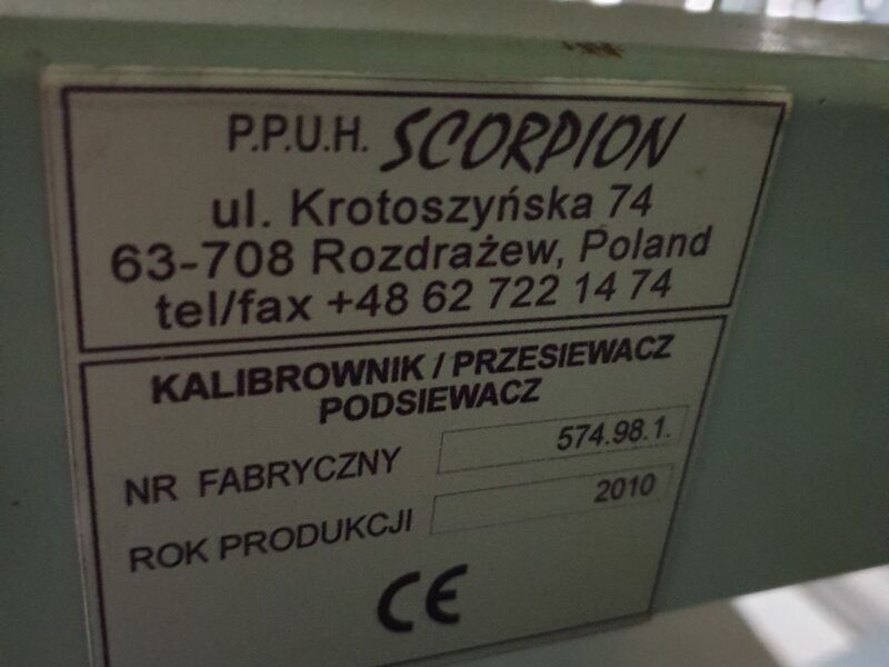 Kalibrownik/Przesiewacz/Podsiewacz