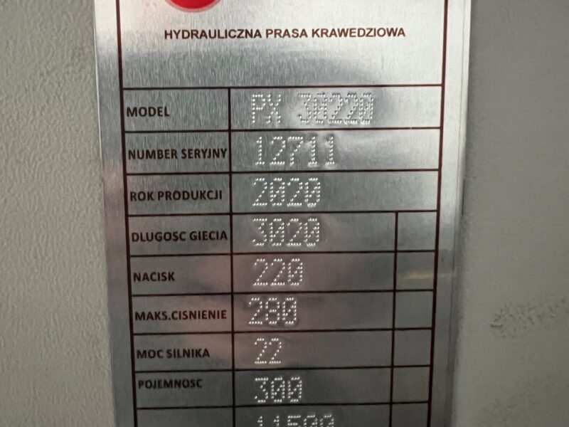 Prasa krawędziowa hydrauliczna DENER PUMA XL