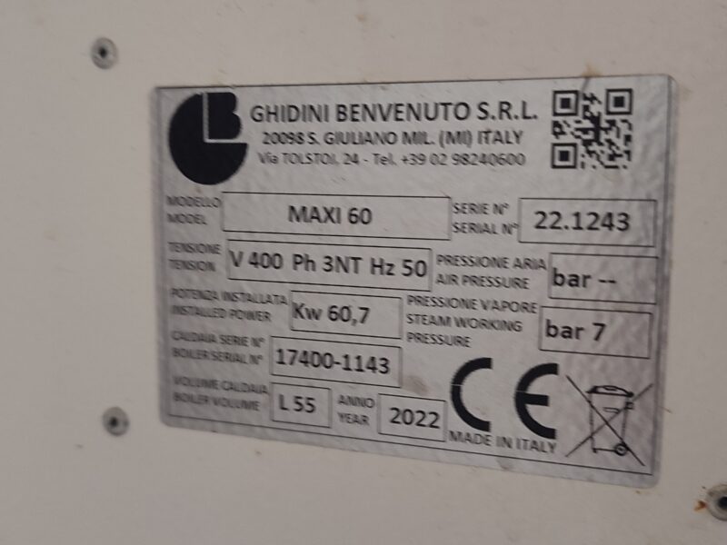Generator pary Ghidini Maxi 60 – 2 sztuki -60 kw