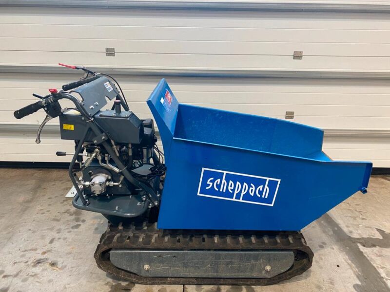 Mini Wywrotka Gąsienicowa Scheppach DP5000 – Sprawna, Gotowa do Pracy, Hydrauliczny Wywrot