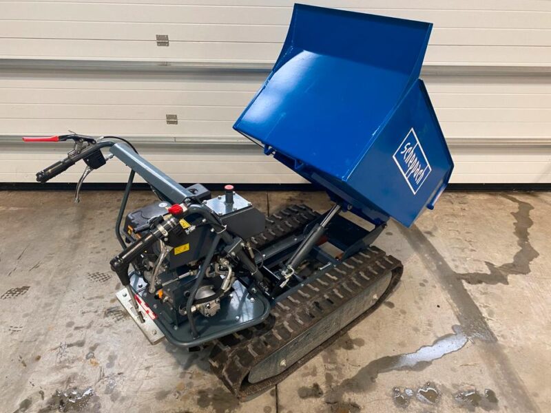 Mini Wywrotka Gąsienicowa Scheppach DP5000 – Sprawna, Gotowa do Pracy, Hydrauliczny Wywrot