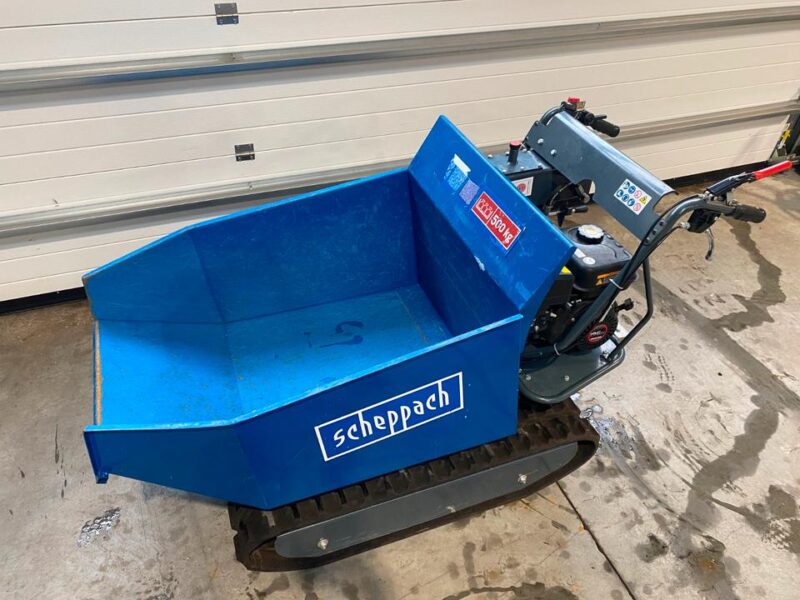 Mini Wywrotka Gąsienicowa Scheppach DP5000 – Sprawna, Gotowa do Pracy, Hydrauliczny Wywrot