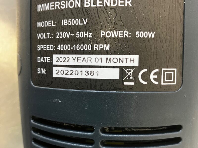 Blender ręczny - 500 W - 500 mm - regulowana prędkość - 4000 - 16000 obr./min