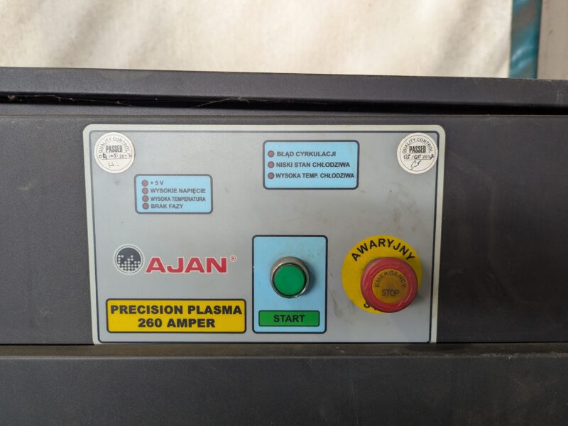 Wycinarka plazmowo/gazowa CNC AYAN PYP17030 Auto 260A 6000x2000