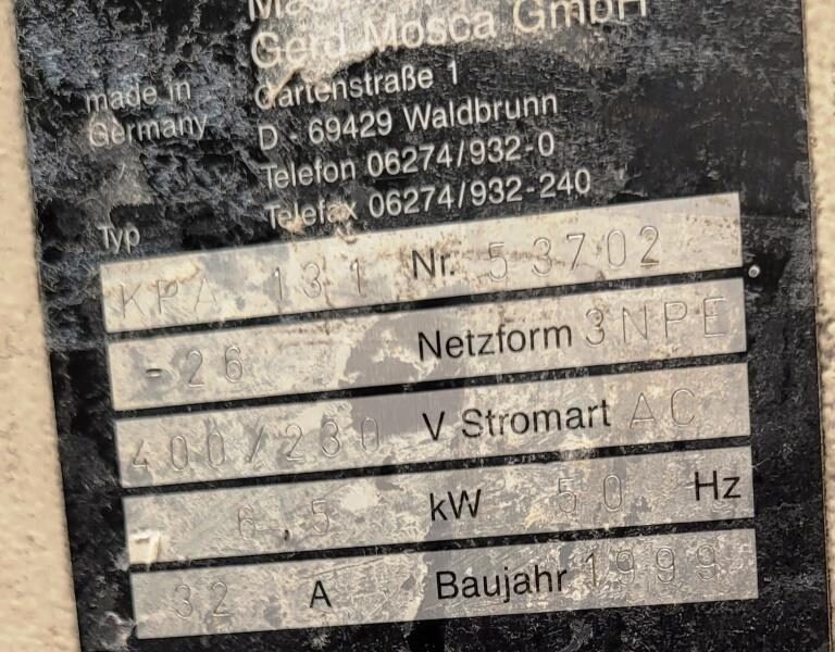 Automatyczna maszyna do wiązania MOSCA KPA 131-26