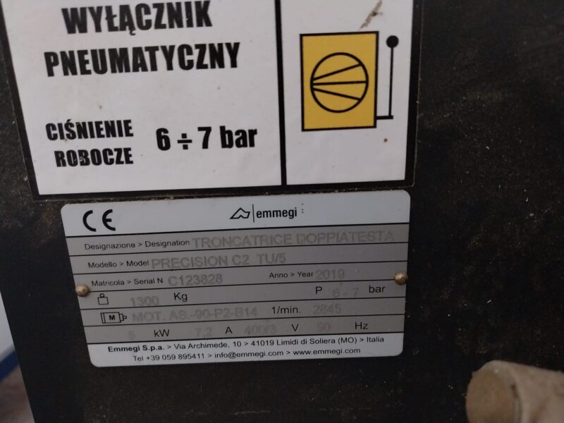 Piła Dwugłowicowa Emmegi Precision C2 TU/5