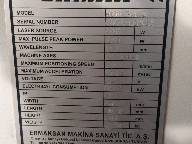 Sprzedam wycinarke ERMAK 4000. 3x1,5 z 2011 roku.
