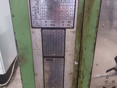 Tokarka SARO SPA8-2000 z uchwytem tokarskim 500 3-szczękowym Bison