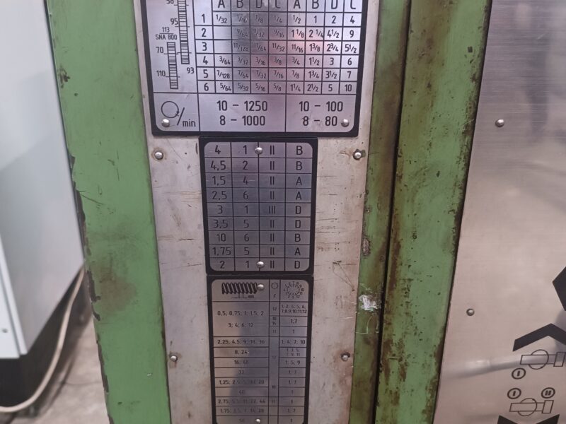 Tokarka SARO SPA8-2000 z uchwytem tokarskim 500 3-szczękowym Bison