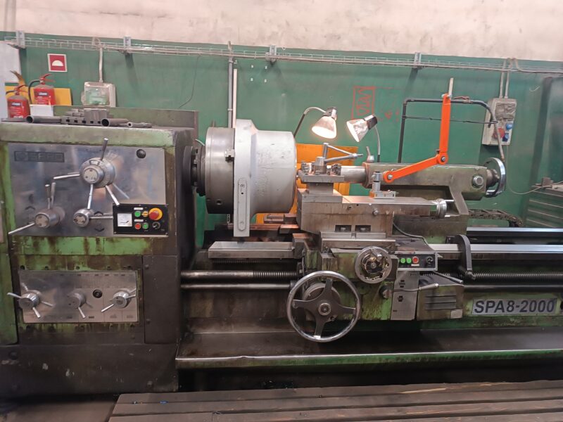 Tokarka SARO SPA8-2000 z uchwytem tokarskim 500 3-szczękowym Bison