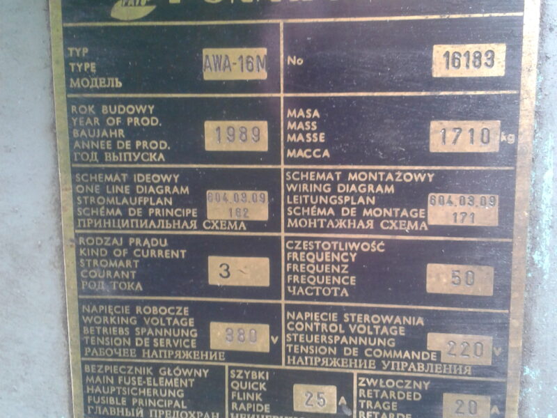 Automat tokarski krzywkowy AWA 16M