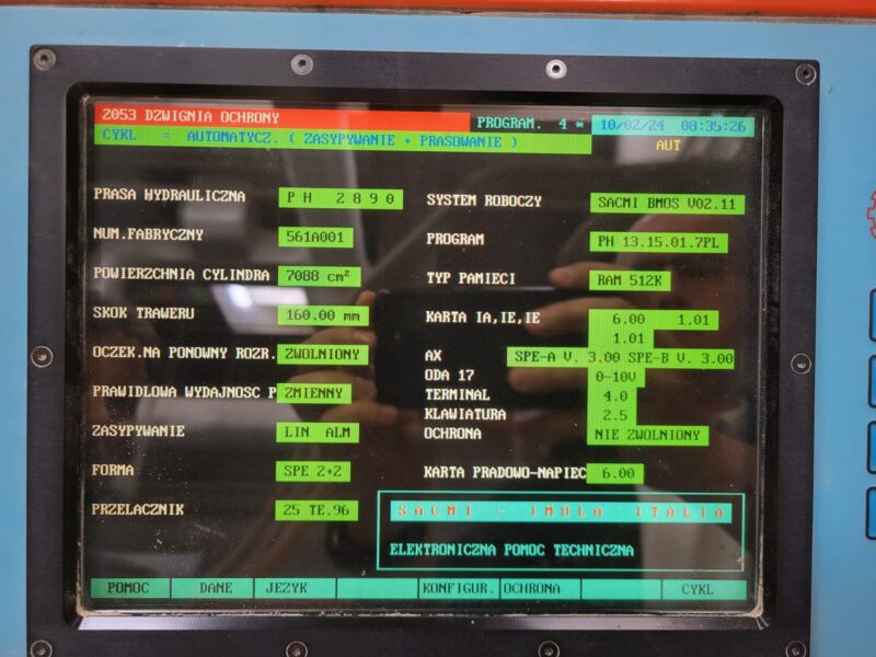 Prasa hydrauliczna SACMI PH2830