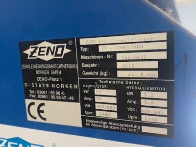 Rozdrabniacz ZENO ZTLL 1600x1600