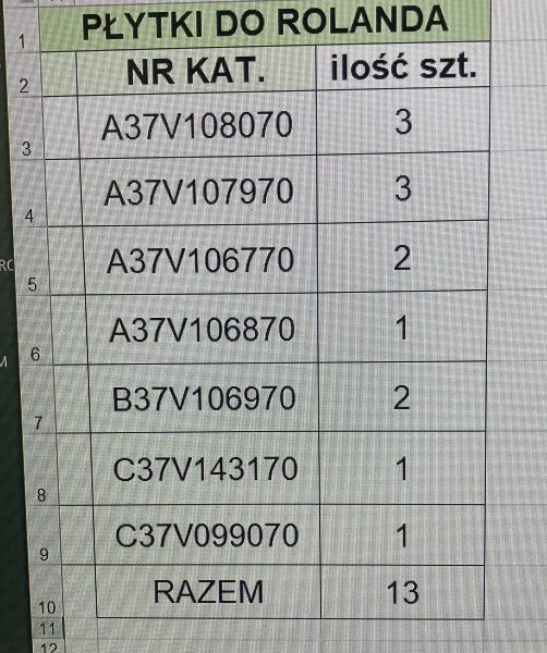 PŁYTKI STERUJĄCE do ROLANDA 300 Zmień ogłoszenie Usuń ogłoszenie