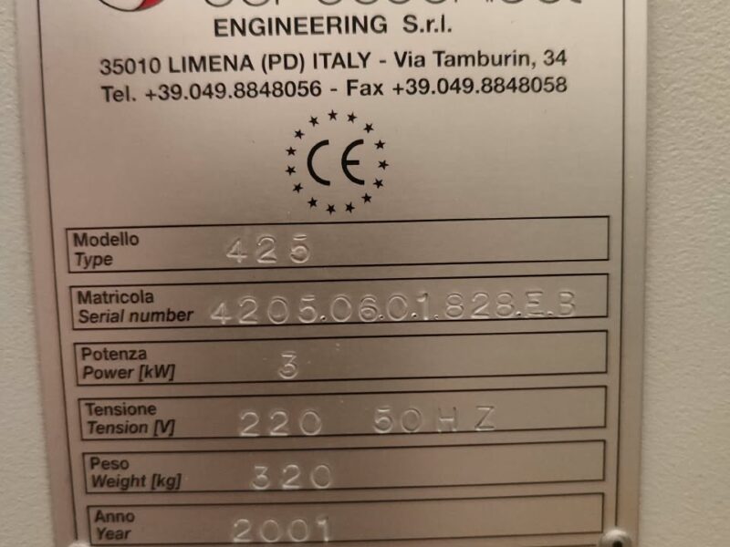 Oklejarka Eurotecnica 425 – brossuratorka do oprawy książek (Rok 2001)